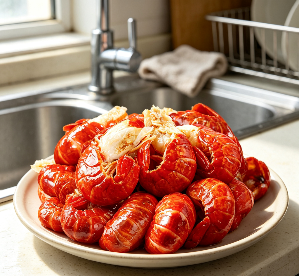 Spicy Cooked Crawfish Tails