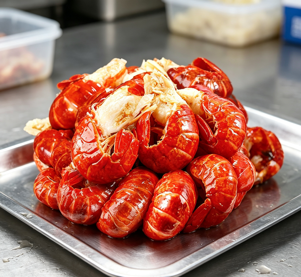 Spicy Cooked Crawfish Tails