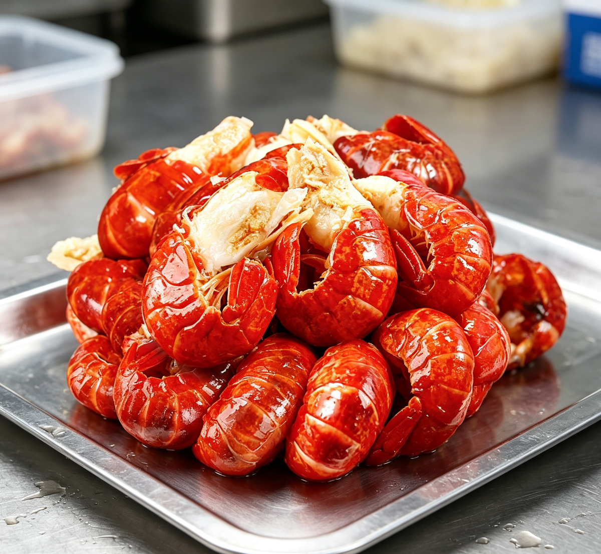 Spicy Cooked Crawfish Tails
